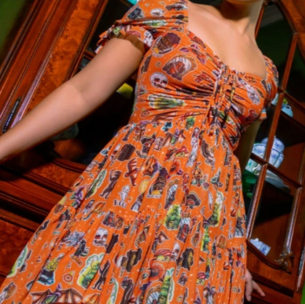 BLACKMILK HALLOWEEN 2023 TEA TIME DRESS SIZE M BNWT